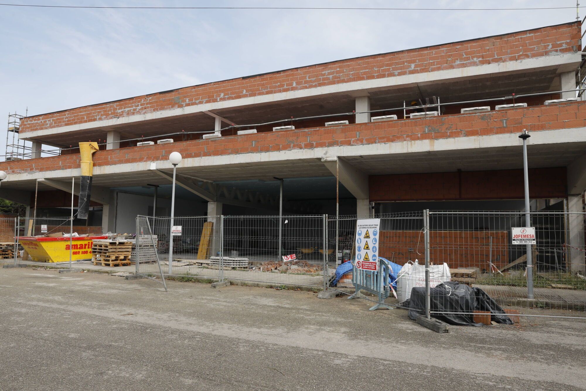 Oviedo, Latores. Obras nuevo pabellón de ASPACE
