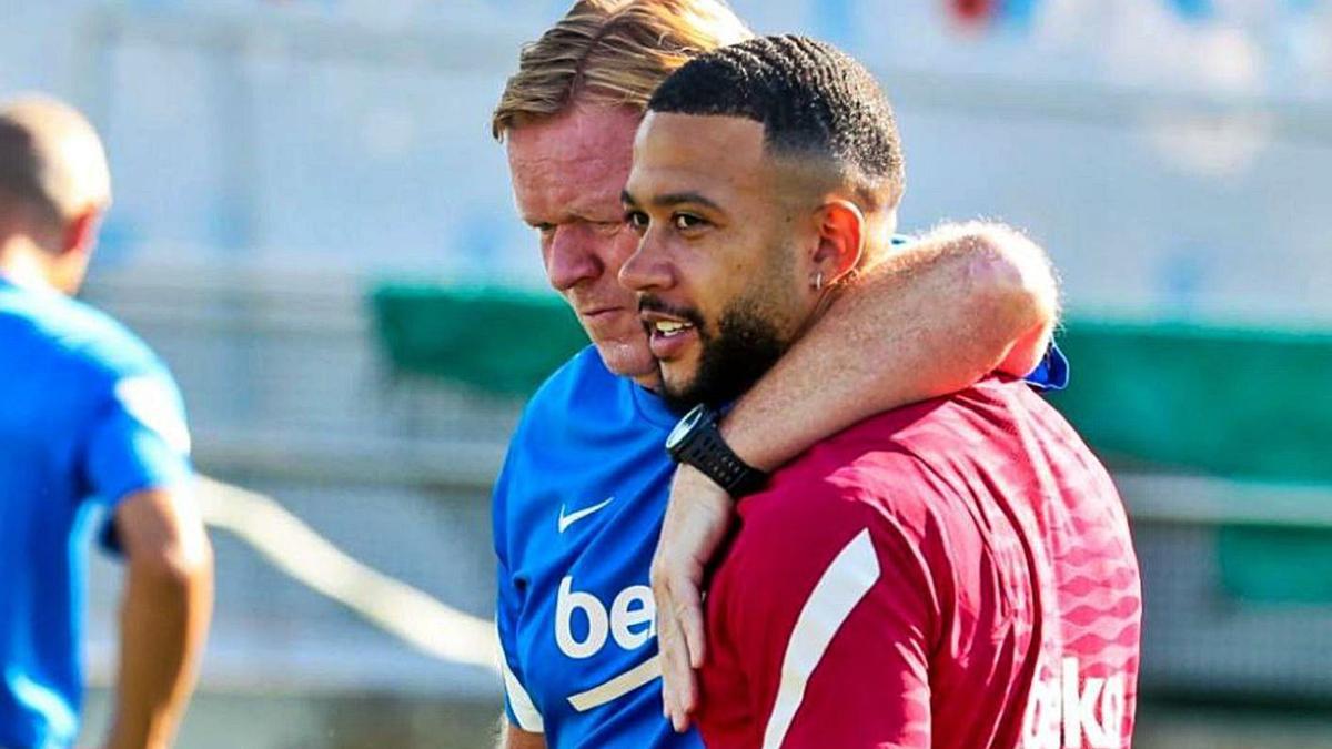 Memphis Depay Primer entrenament a les ordres de Ronald Koeman | FC BARCELONA