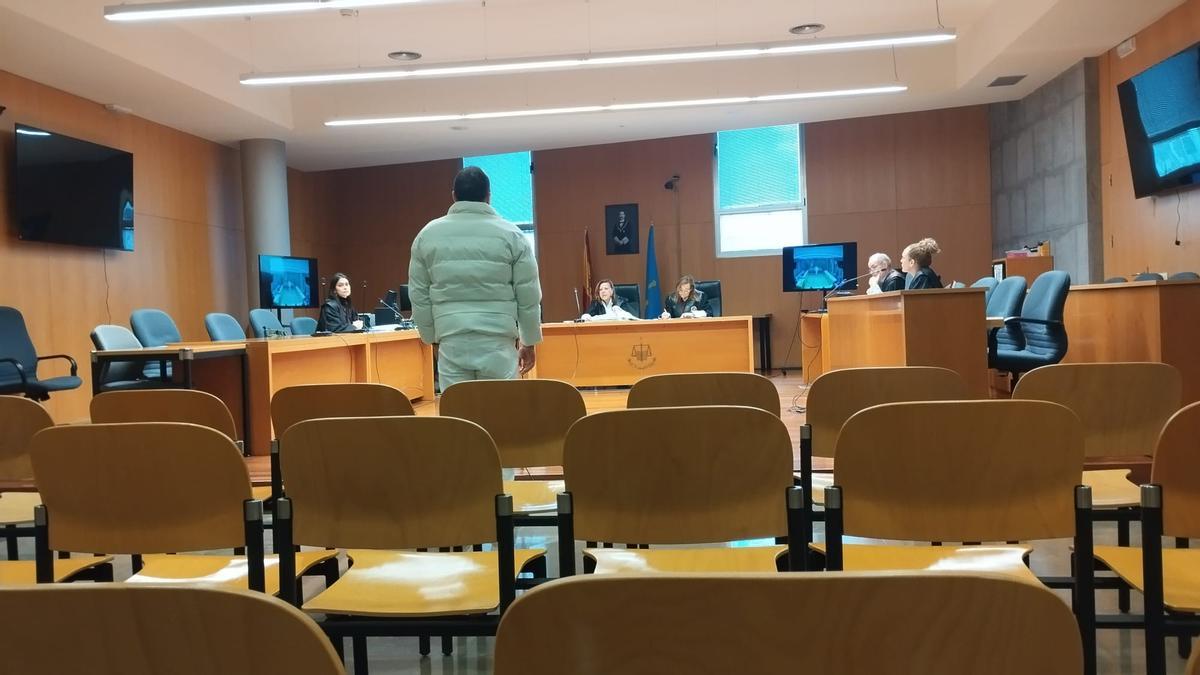 El condenado durante la vista de este martes.