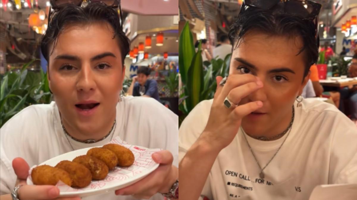 Un joven preuba la comida española de EE. UU.