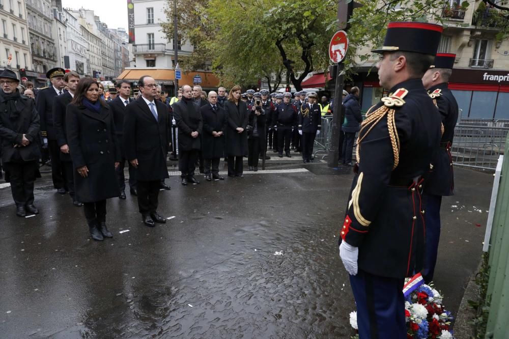 París recuerda un año después a las víctimas de los atentados