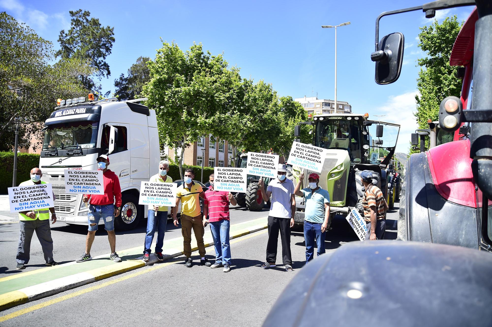 Protesta en defensa del Trasvase en Cartagena