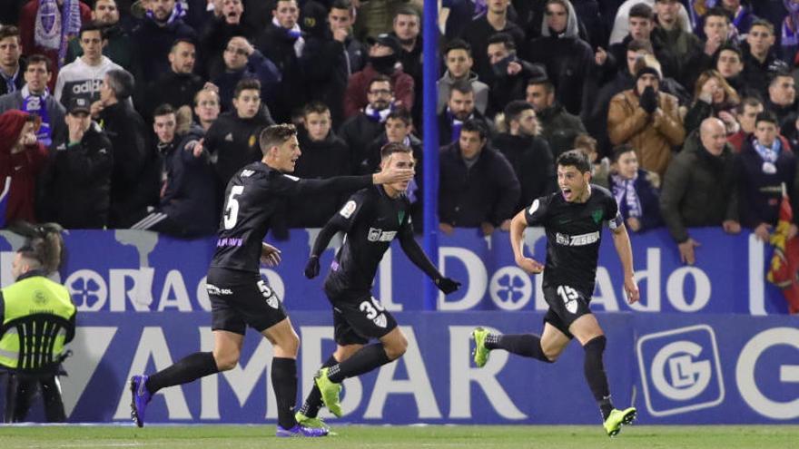 El Málaga CF acabó la primera vuelta con una importante victoria en La Romareda.