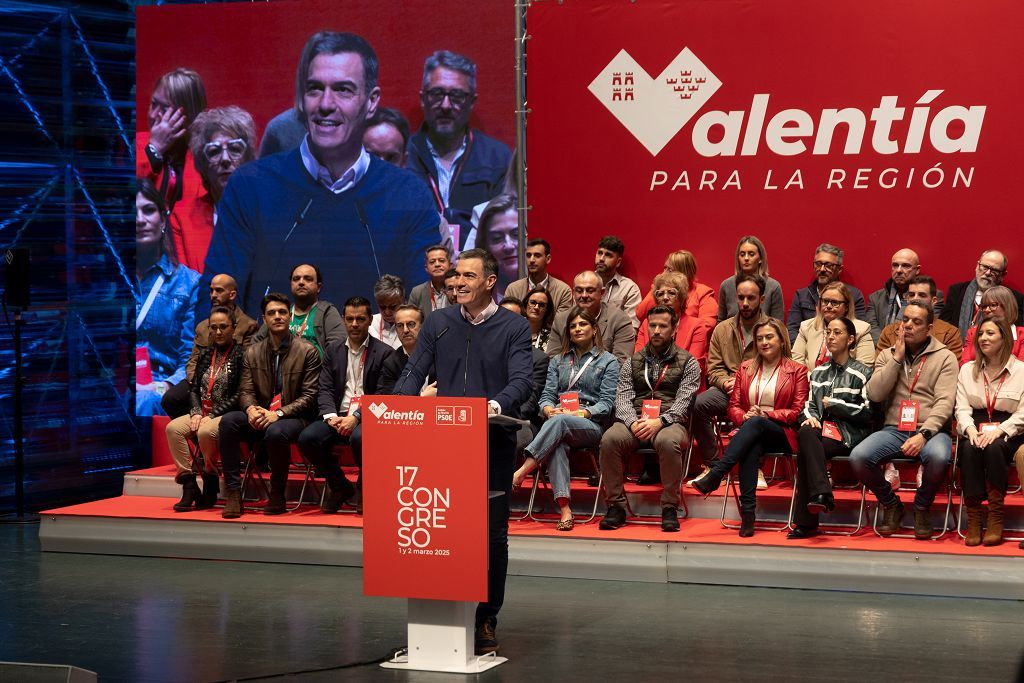 Todas las imágenes de la clausura del Congreso Regional del PSOE con Pedro Sánchez