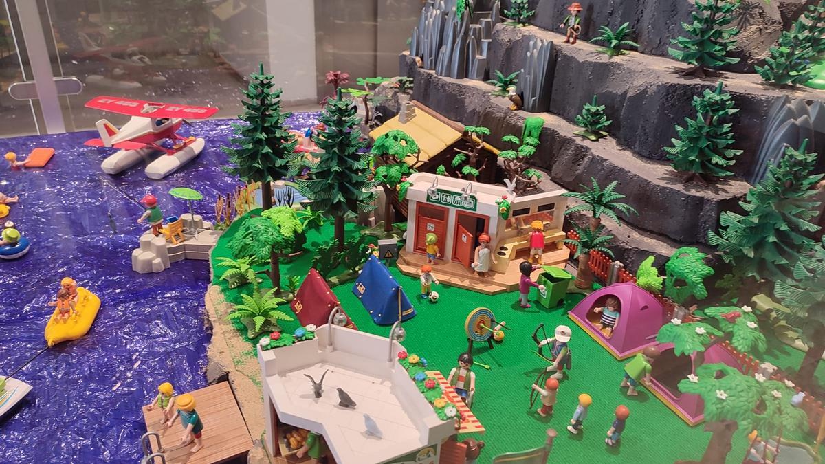 Un detalle de la exposición de Playmobil