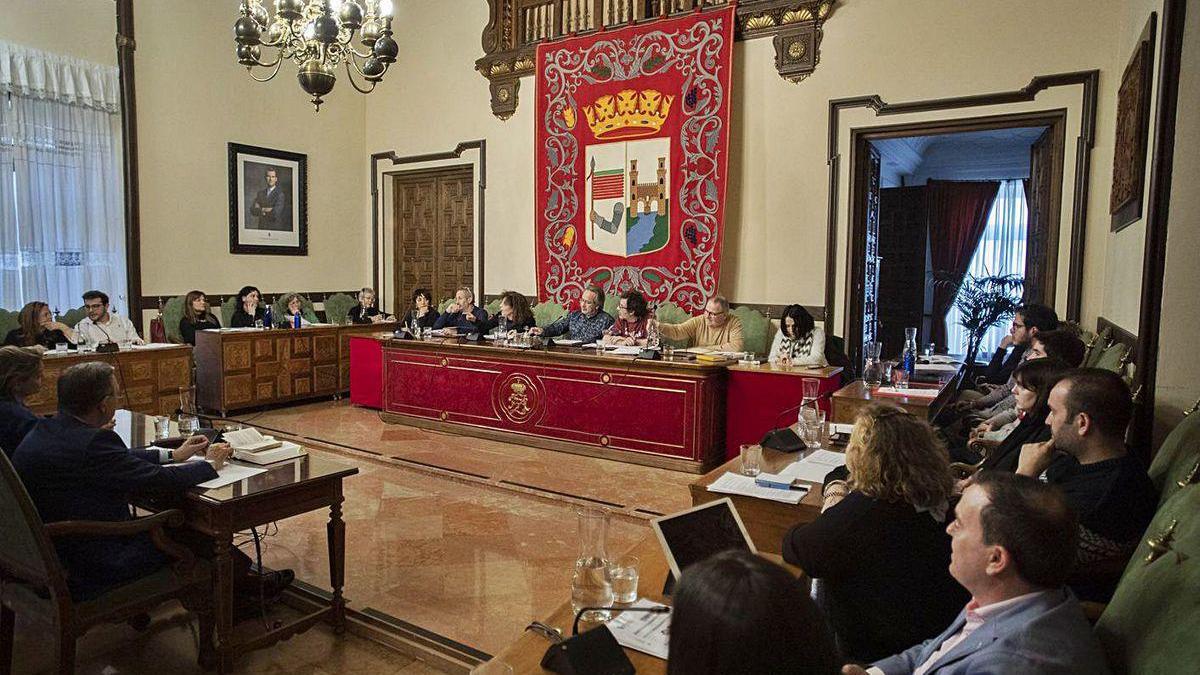 Último Pleno celebrado en el Ayuntamiento de Zamora antes de la pandemia.