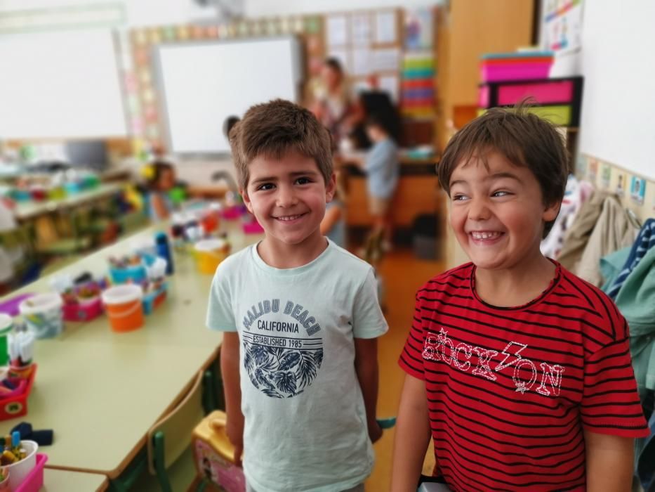 Primer día de clase en el CEIP Álvarez Limeses.