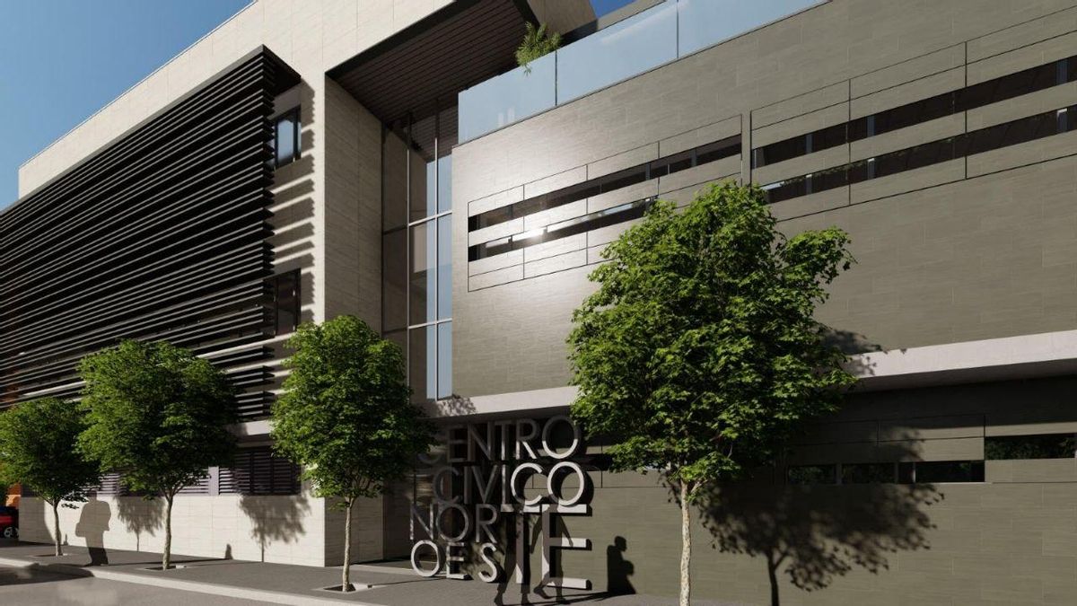 Recreación de cómo será el centro cívico Noroeste.