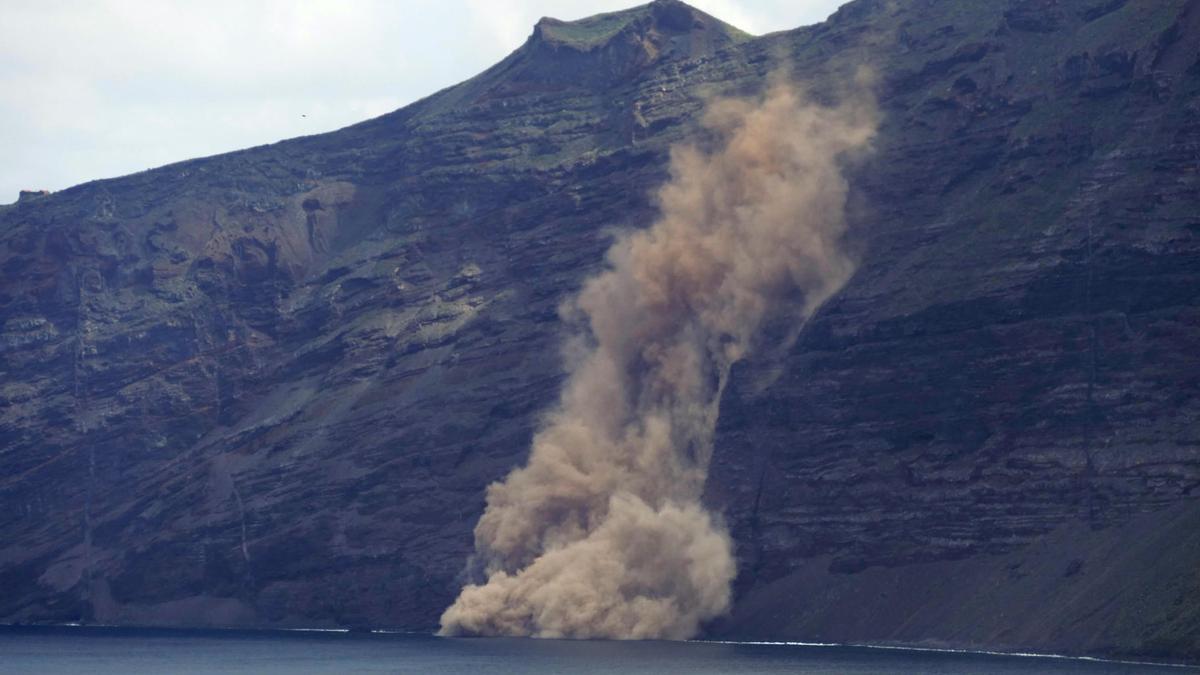 Fotografía del desprendimiento en el Valle del Golfo