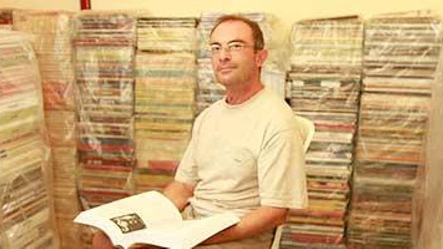 Joan Ramis Masià, coleccionista y organizador de la Mostra del Còmic de Sant Antoni.
