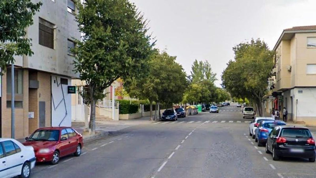 Varios vehículos estacionados en la avenida de Alfonso VII.