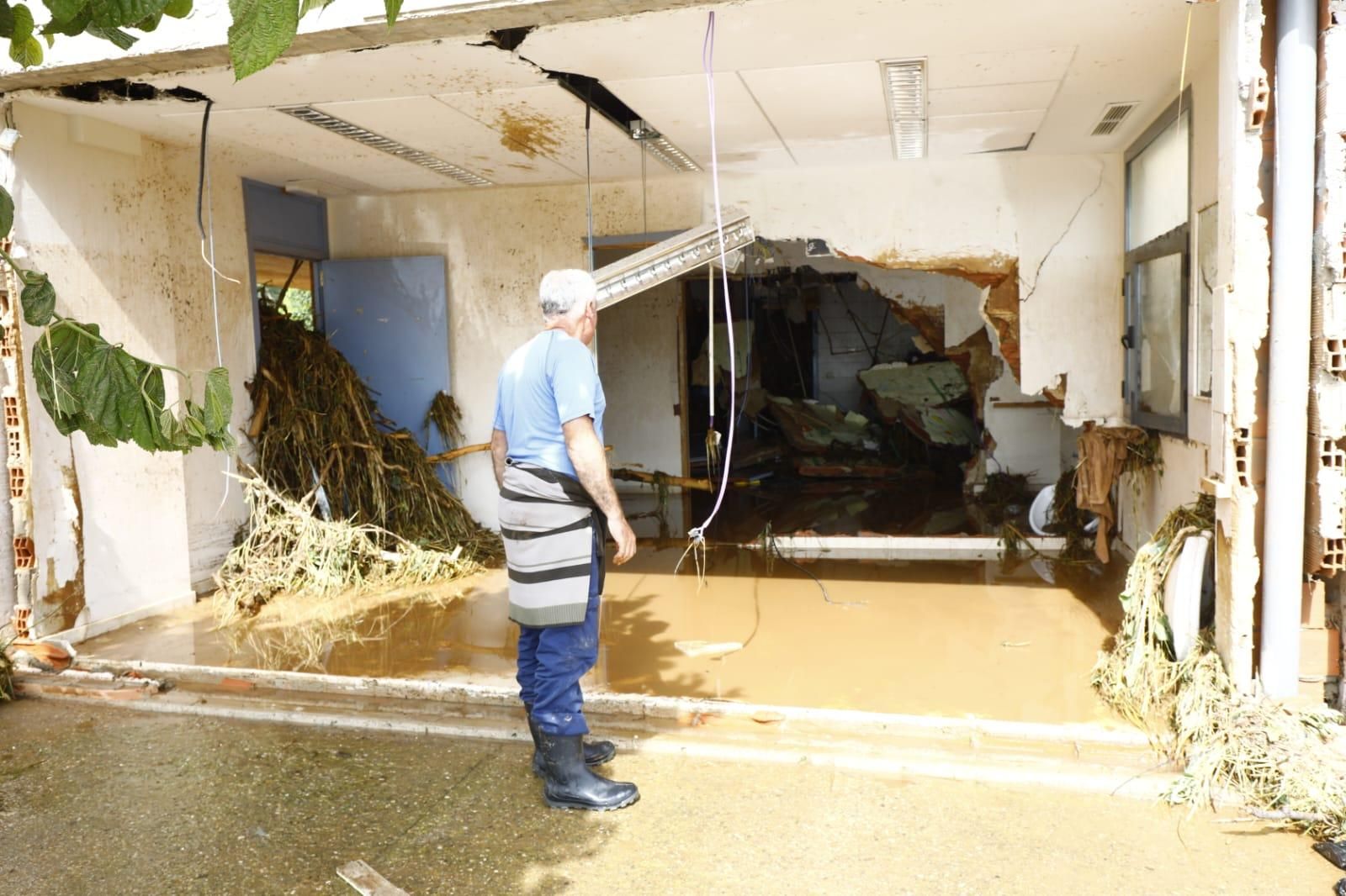 En imágenes | Así ha quedado Azuara tras la fuerte tormenta que causó destrozos este viernes