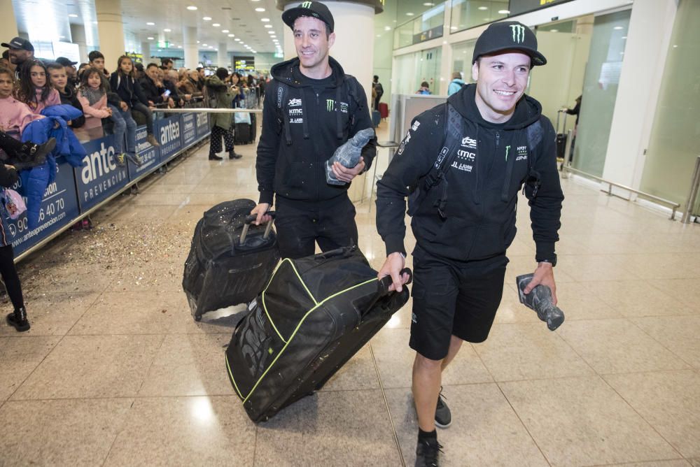 Arribada dels pilots del Dakar a Barcelona