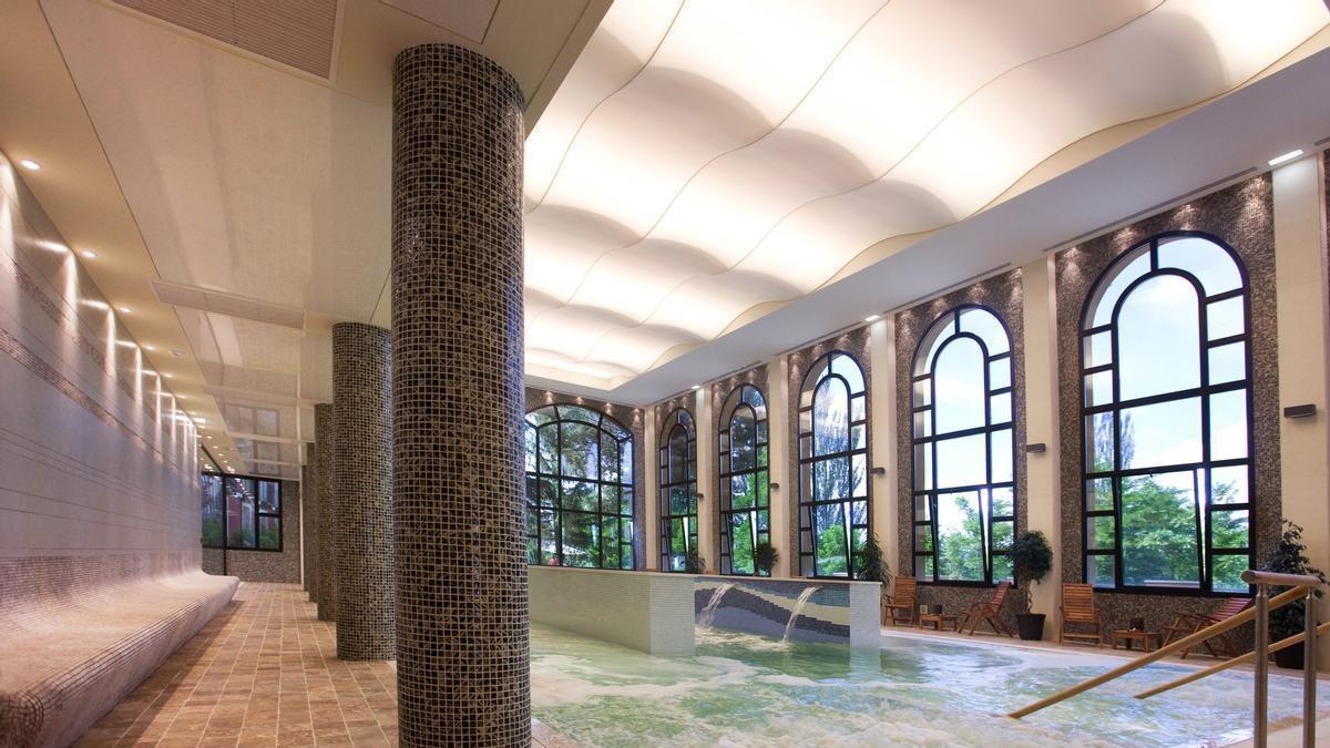 Una zona de aguas termales de un balneario de la provincia de Zaragoza.