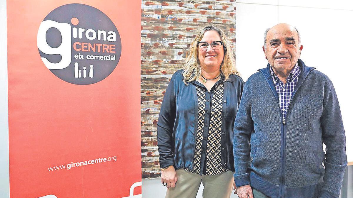 Mercè Ramírez de Cartagena, presidenta de l'associació, i Josep Maria Noguer, vicepresident.