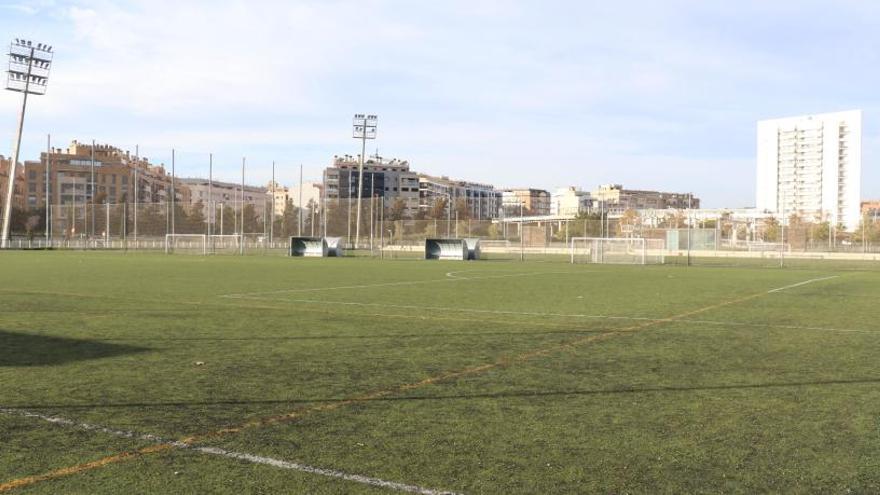 Uno de los campos de fútbol.