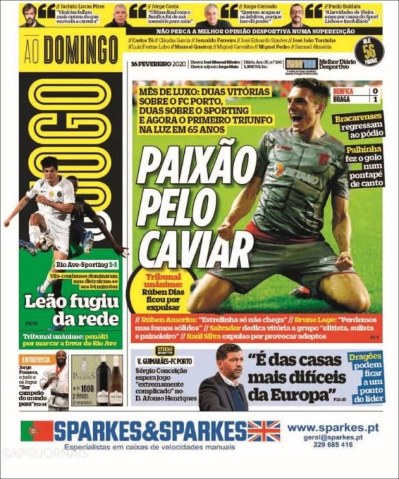 Las portadas de la prensa deportiva del 16/02/2020