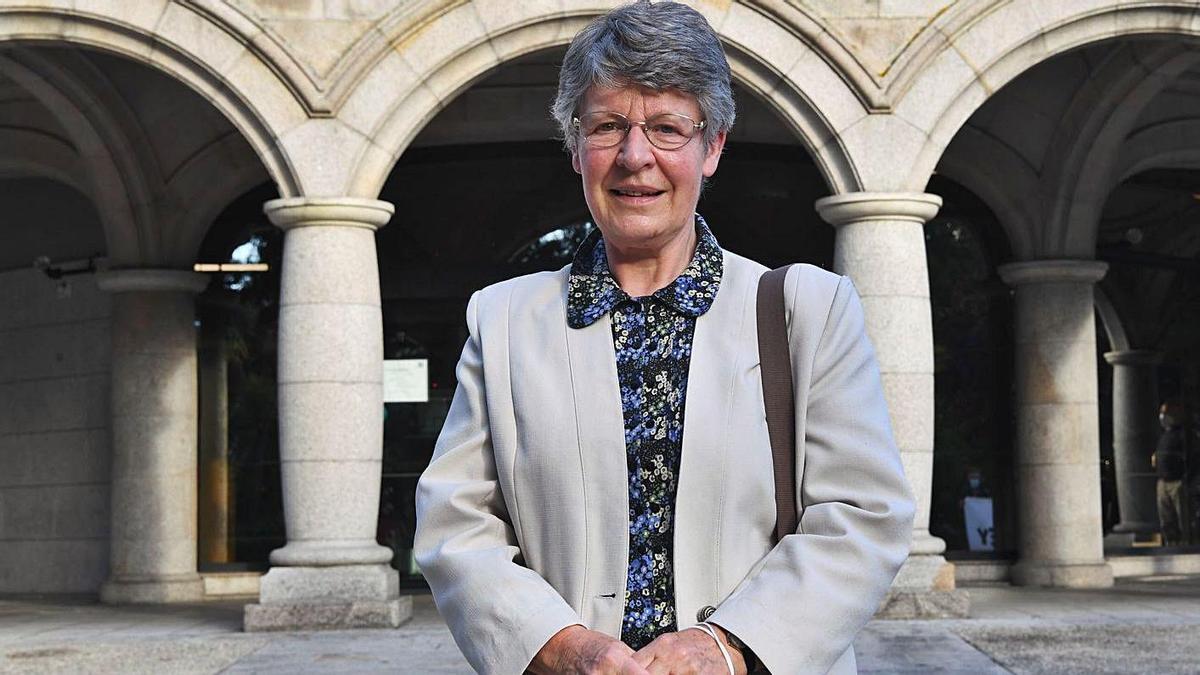 Jocelyn Bell, ayer en la Casa de las Ciencias.   | // CARLOS PARDELLAS