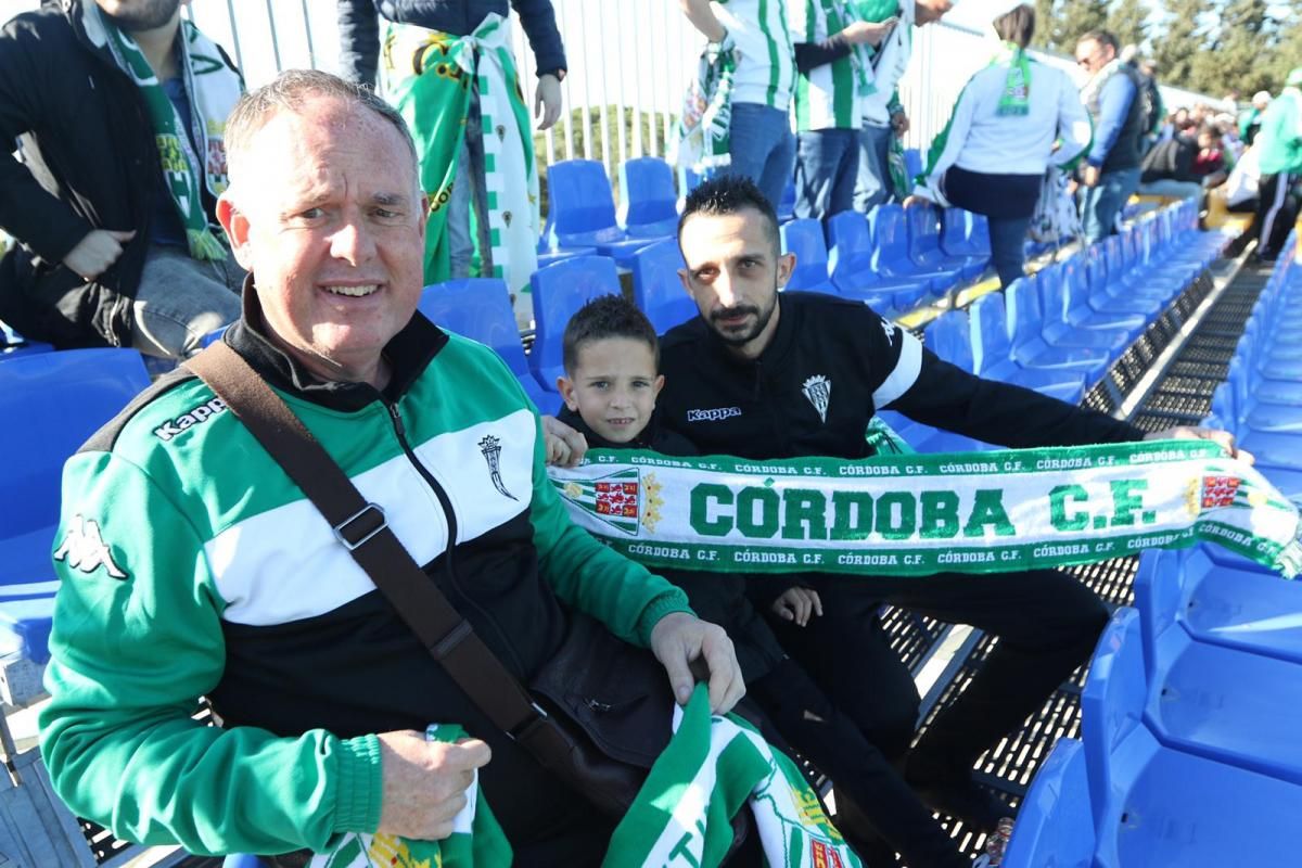 La afición cordobesista, con su equipo en Cádiz