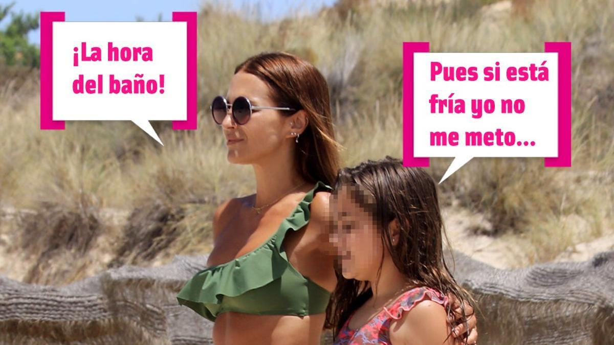 Paula Echevarría disfruta de sus vacaciones en Cádiz con su hija Daniella