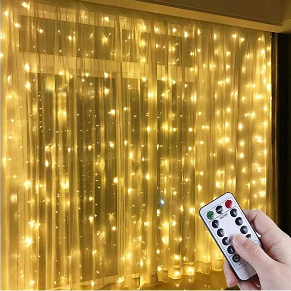 Luces navidad de cortina