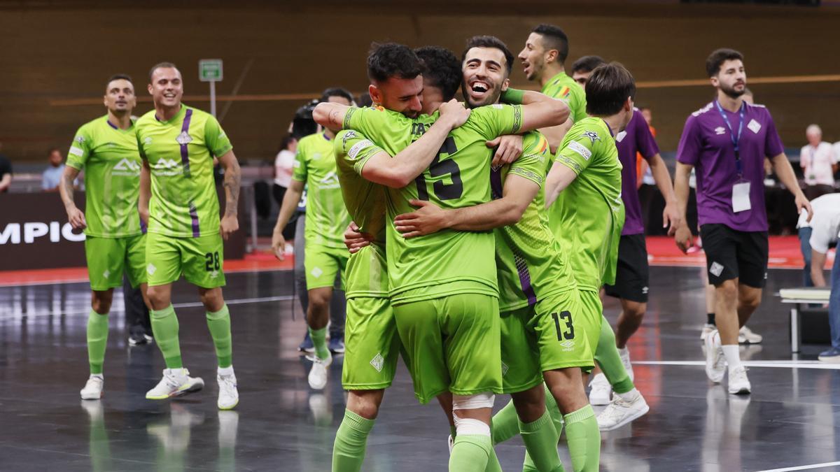 El Mallorca Palma Futsal celebrá su primer título, nada más y nada menos que una Champions League