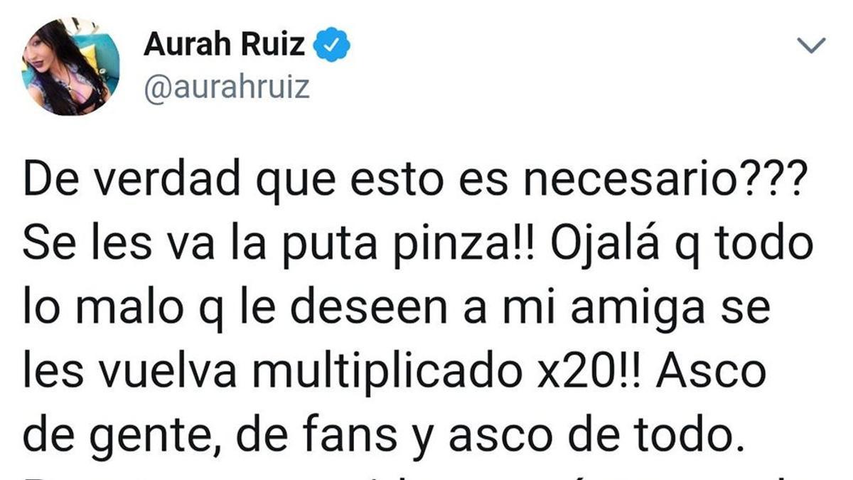 Desean la muerte a Nyan, el hijo de Aurah Ruiz ('GH VIP')