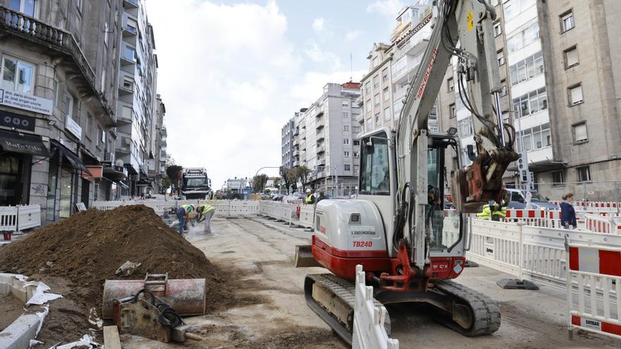 Las rampas de Gran Vía avanzan con la instalación del último tramo