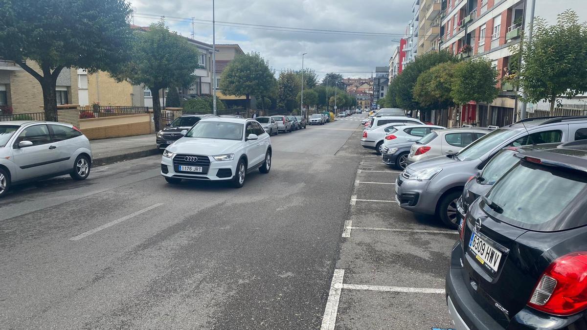 La calle Florencio Rodríguez, en la Pola.