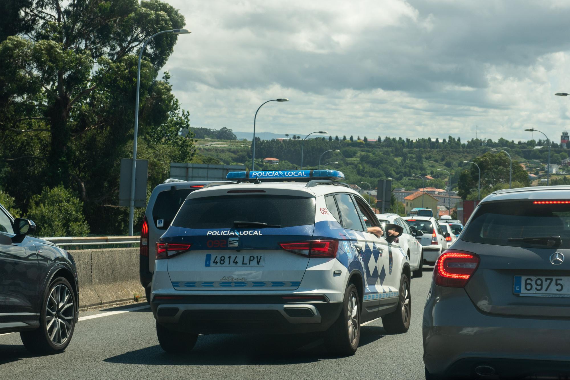 Una colisión múltiple provoca retenciones de tres kilómetros en la AP-9 entre A Coruña y O Burgo