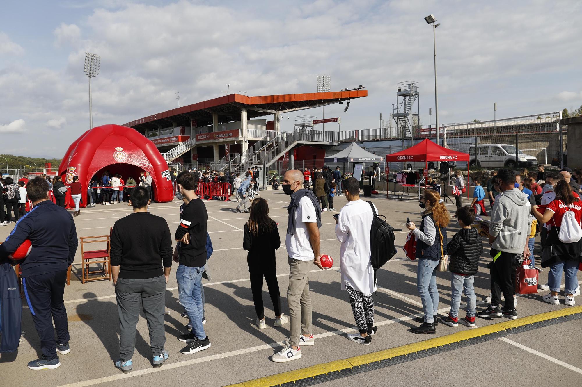 El Girona rep l'escalf de l'afició