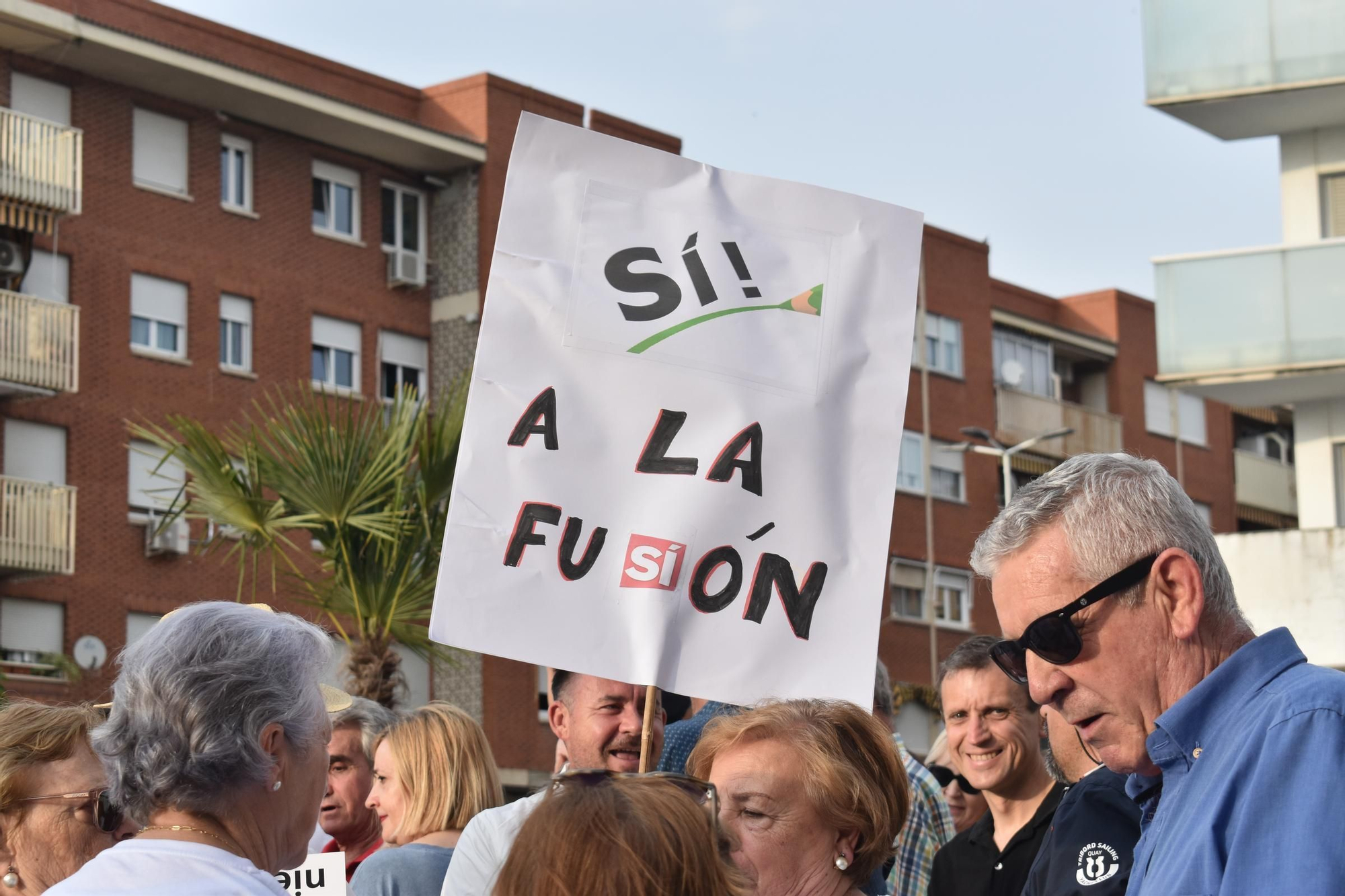 Manifestación en Don Benito por la fusión con Villanueva