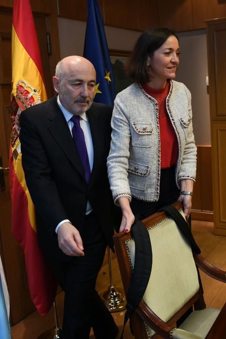 La ministra Maroto, en A Coruña por Alcoa