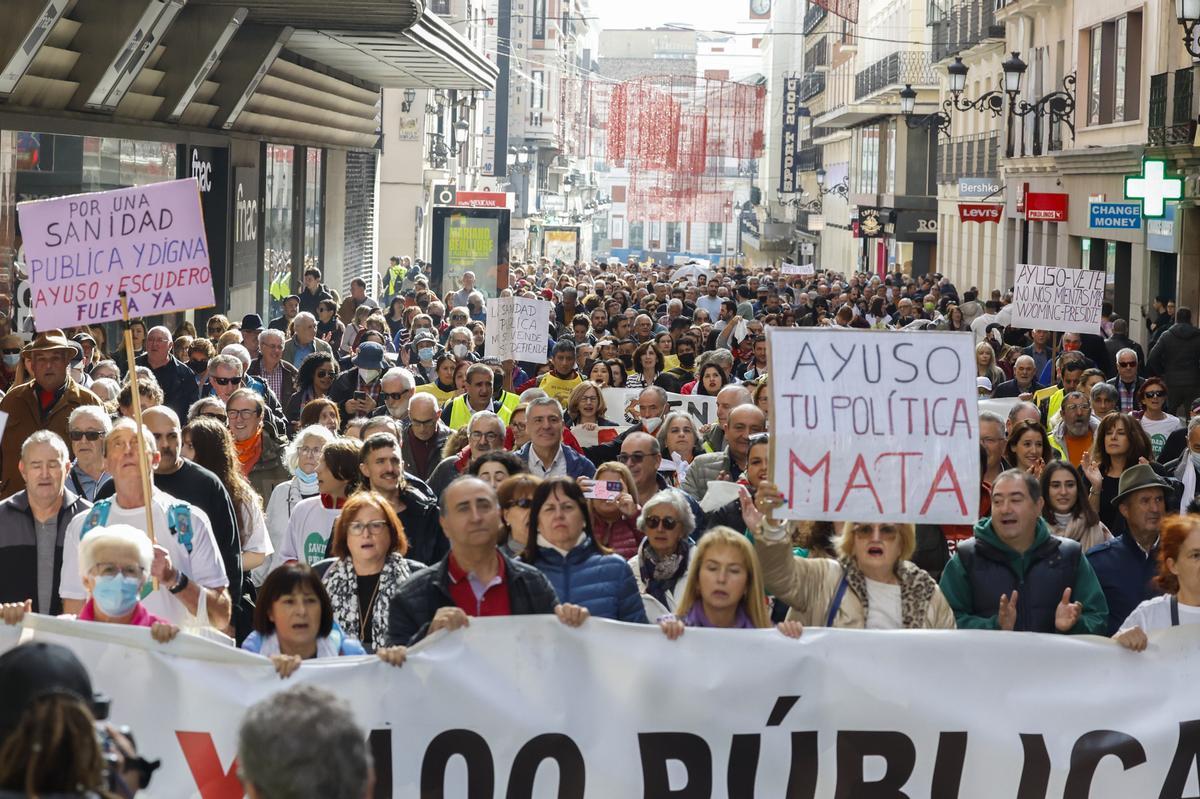 Manifestación por la sanidad pública en Madrid