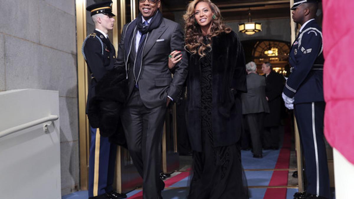 Los artistas Jay-Z y Beyonce.