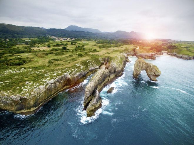 Asturias, vista aérea