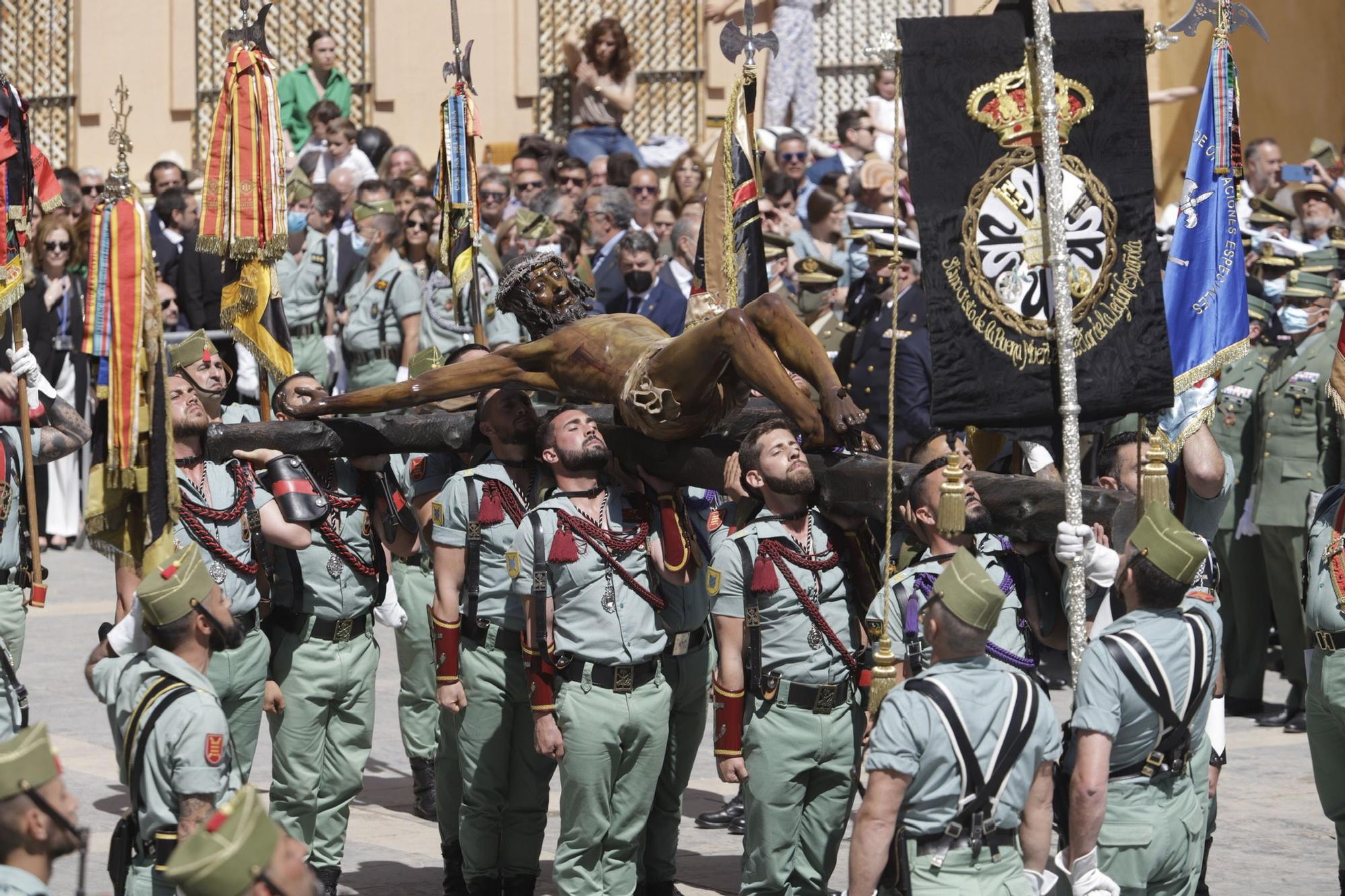 Las imágenes del traslado de la Legión del Cristo de la Buena Muerte de Mena