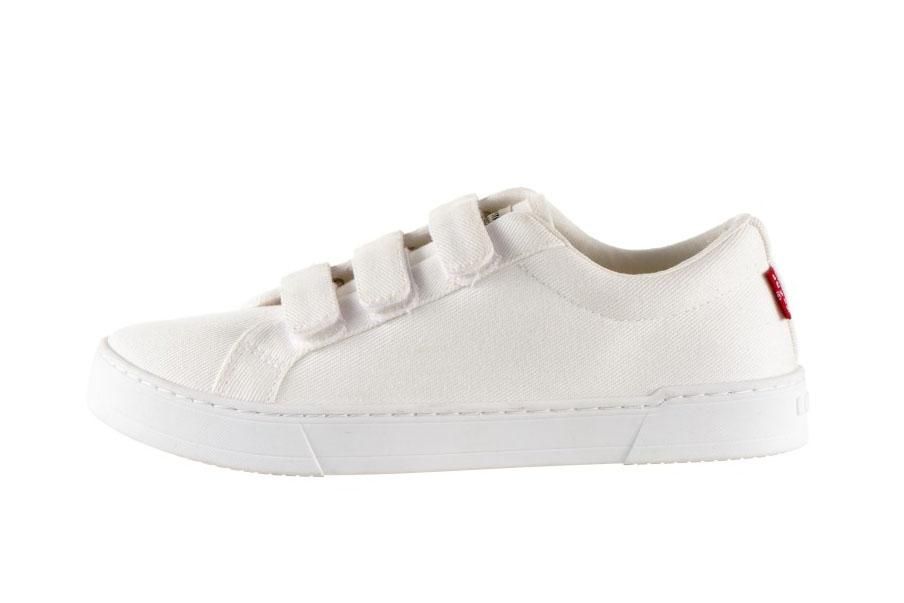Zapatillas de lona con velcro blancas de Levis