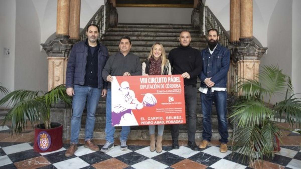 Presentación del Circuito Provincial de Pádel en la Diputación.