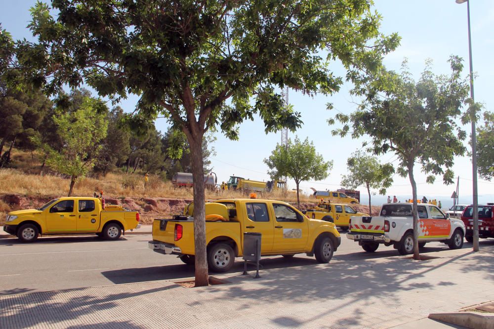 Simulacre d''incendi forestal a Sant Fruitós de Bages