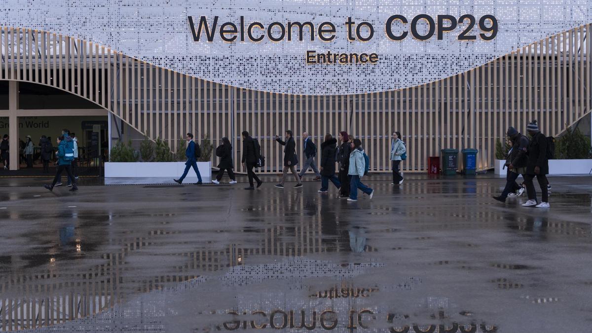 Una imagen de la sede de la COP29, en Bakú.