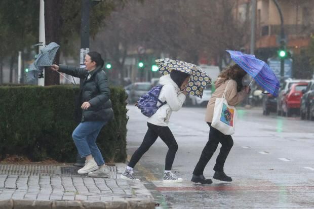 Temporal de lluvia en València