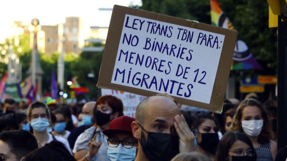 La reclamación para que se apruebe la ley trans fue una de las principales reivindicaciones el año pasado.