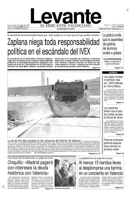 Las portadas de Zaplana