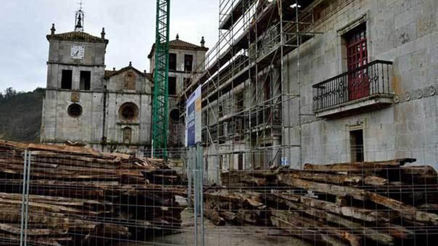 Obras en el monasterio de San Salvador de Cornellana.