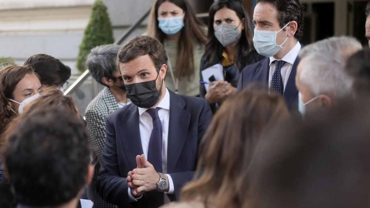 El presidente del PP, Pablo Casado.