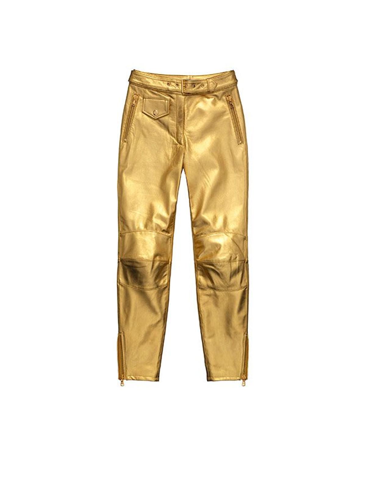 Todas las imágenes de la colección de Moschino x H&amp;M: pantalones dorados