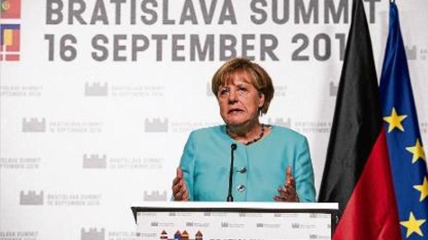 Merkel va destacar que el de Bratislava «ha estat un esperit de cooperació».