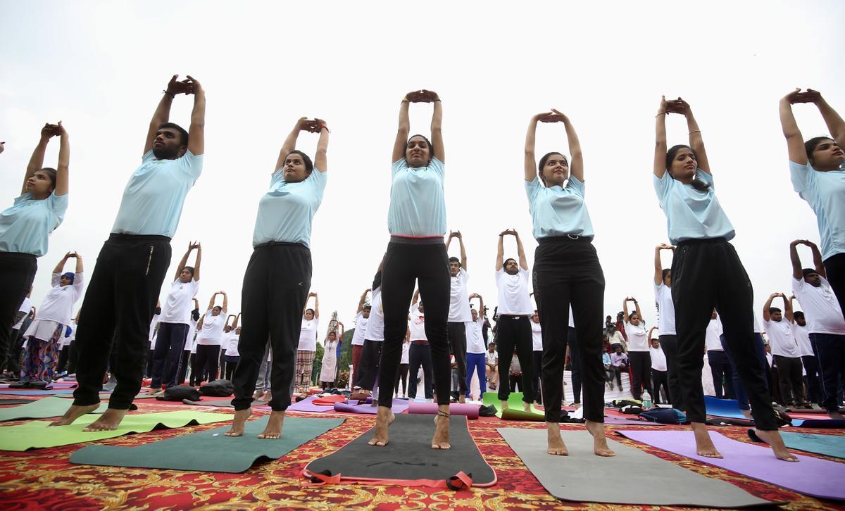 Día Internacional del Yoga en la India