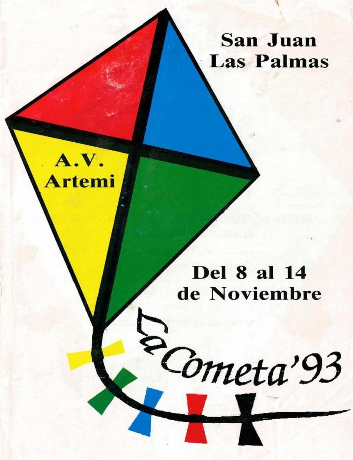 Cartel de la Semana Cultural de La Cometa 1993.
